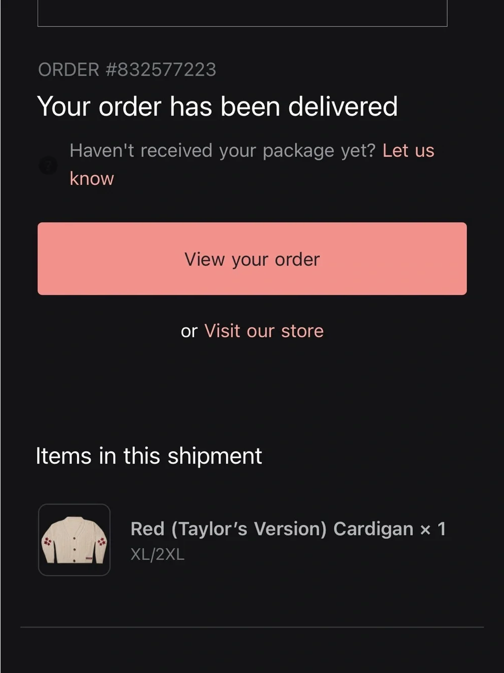 Taylor Swift cozy cream